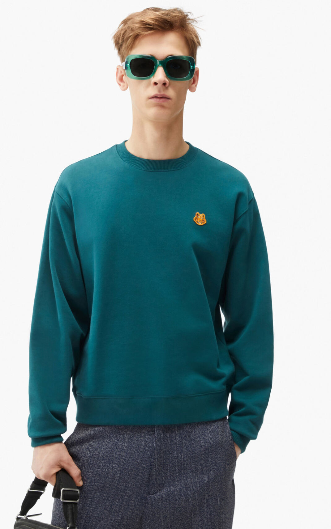 Kenzo Tiger Crest Sweatshirt Herr | 10489-DVXM